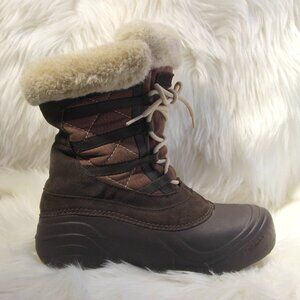 Columbia Boots Sierra Summette Brown Waterproof Mid BL1519-205 Women's Size 8